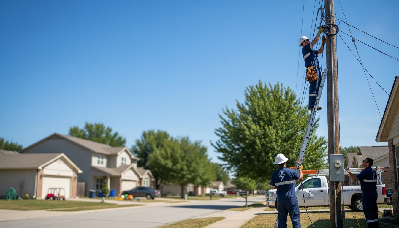 Residential electrician providing installation services in Steen, MN